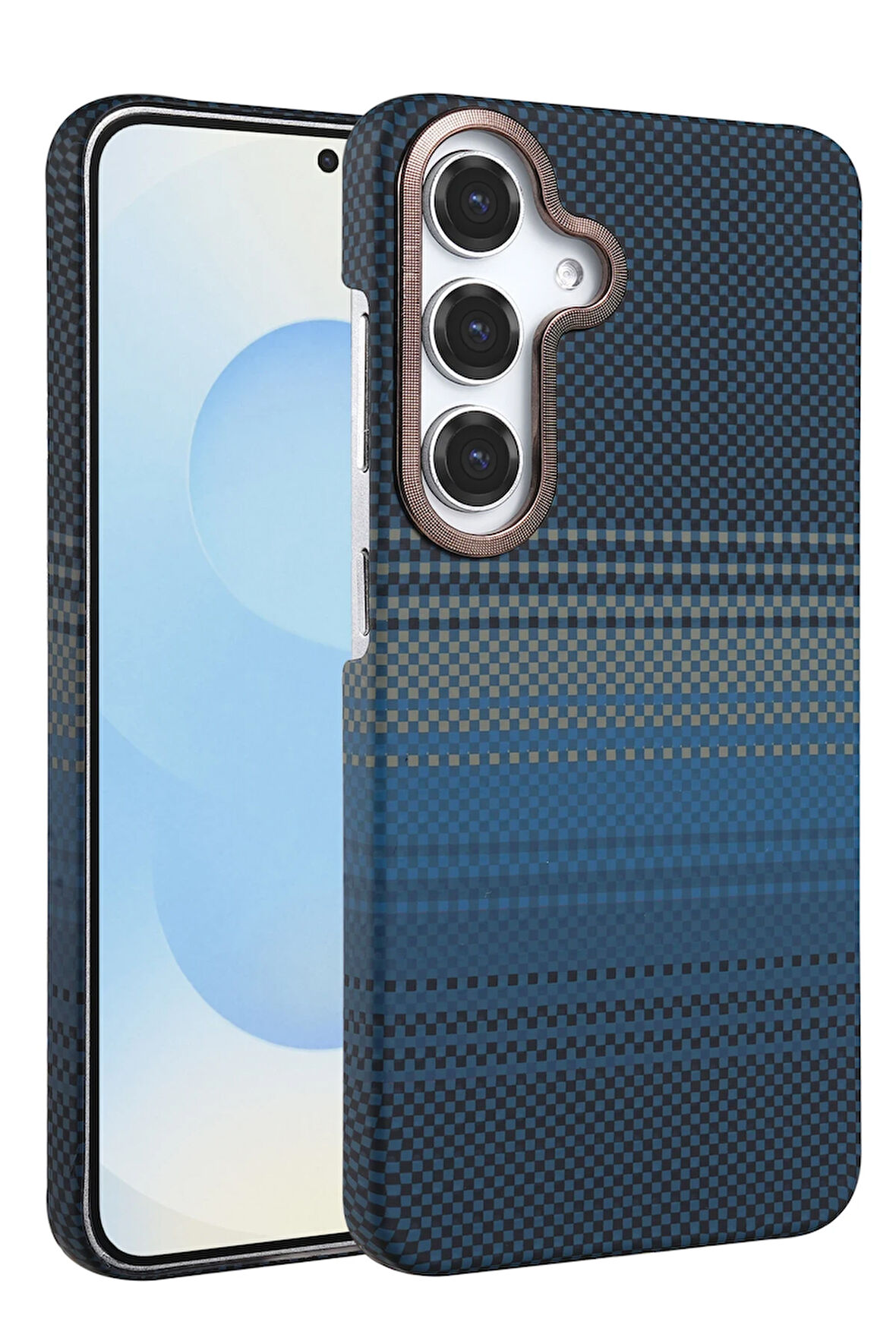 Samsung Galaxy A55 5G Kılıf Kevlar Şık Görünüm Magesafe Özellikli Azn-Vga-Mgsf