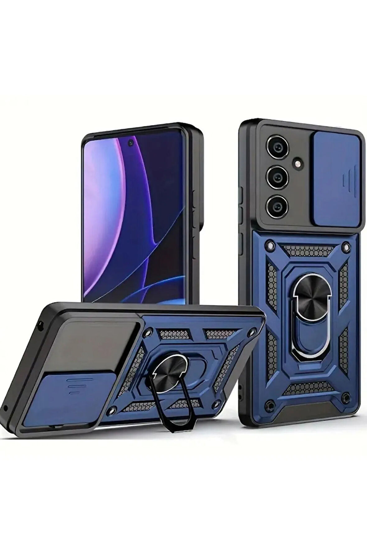 Samsung Galaxy A56 Kılıf Sürgülü Kamera Korumalı Tank Kapak Azn-SrVega