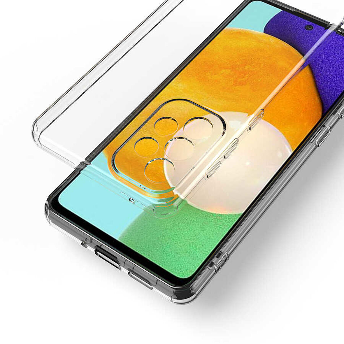 Samsung Galaxy A73 5G Kılıf Şeffaf Esnek Silikon Kılıf Zr-Süper