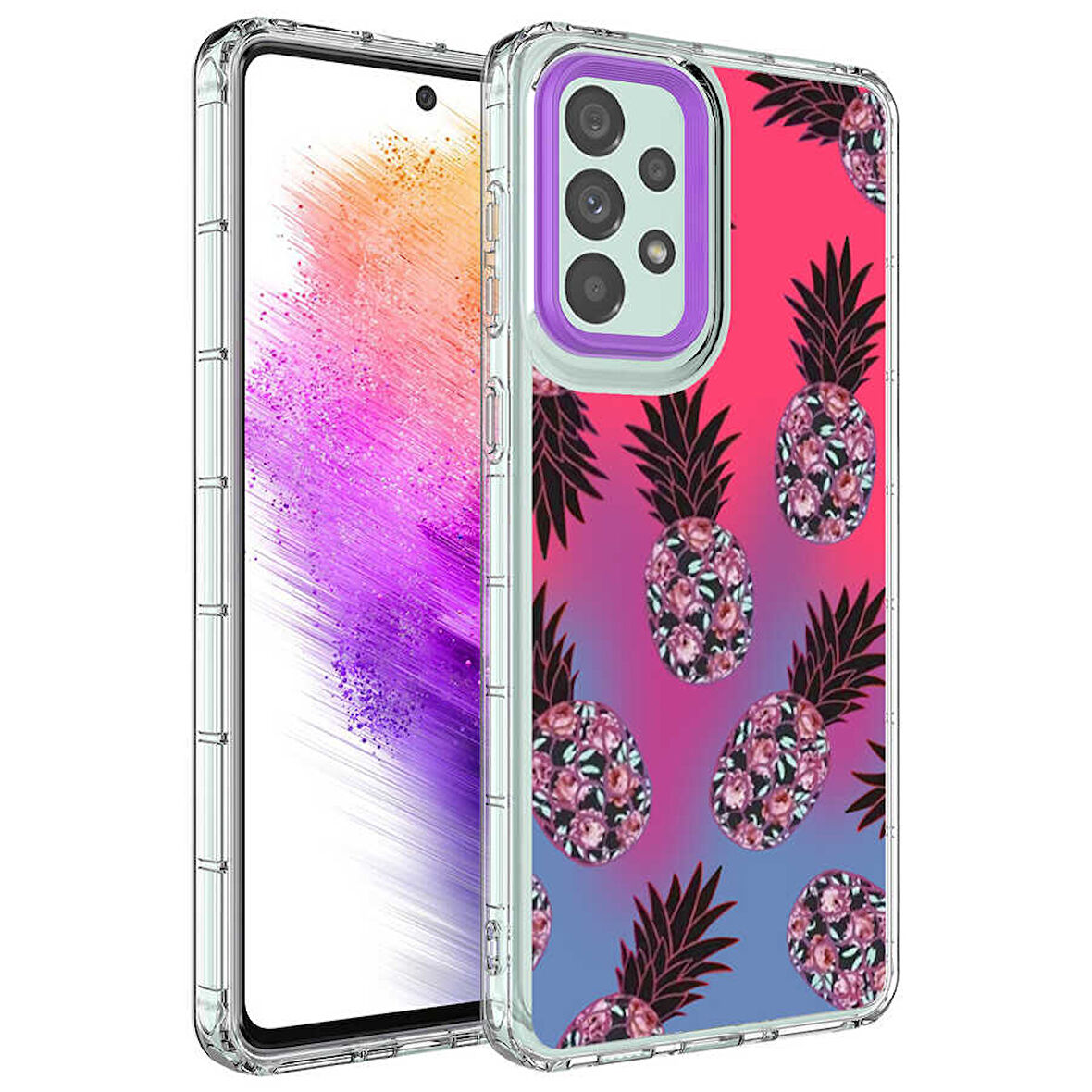 Samsung Galaxy A73 5G Kılıf Desenli Kapak Zr-Korn