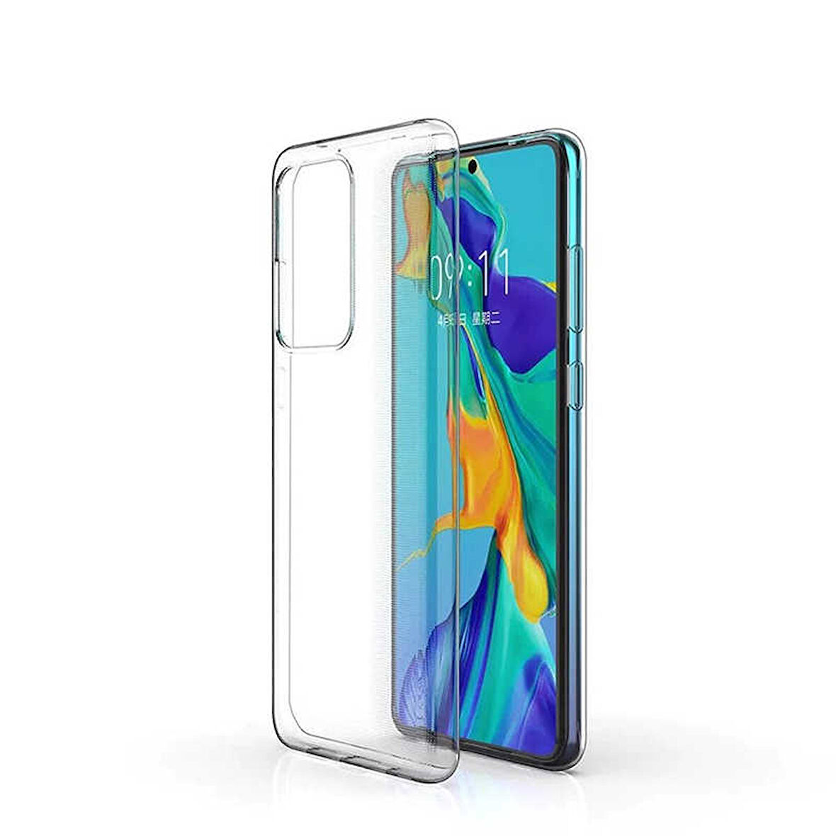 Samsung Galaxy A91 (S10 Lite) Kılıf Şeffaf İnce Esnek Silikon Kılıf Zipax-Süper