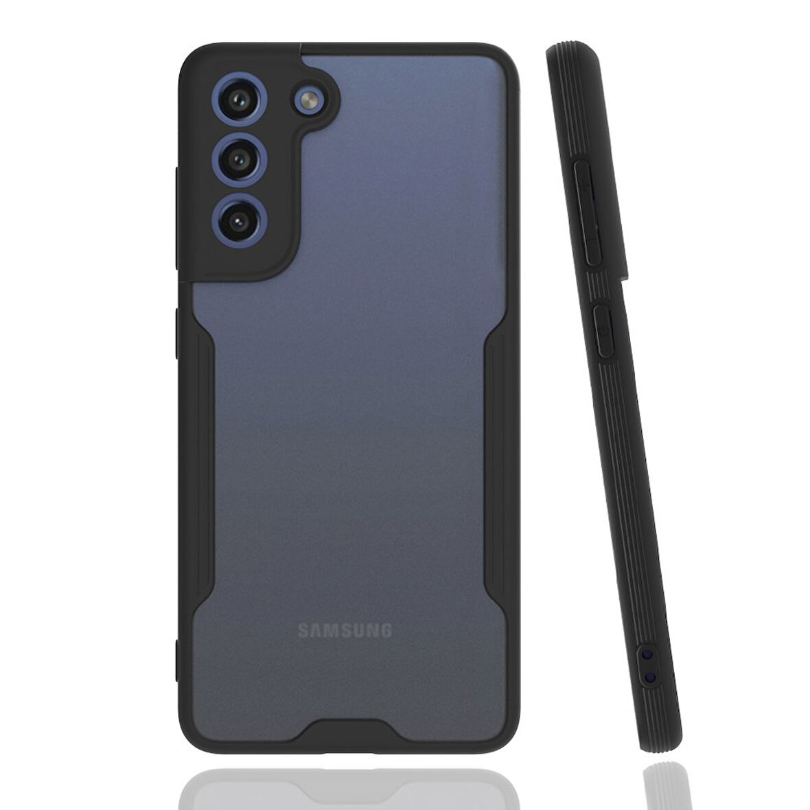 Samsung Galaxy S21 FE Kılıf Silikon Kapak Azn-Platin