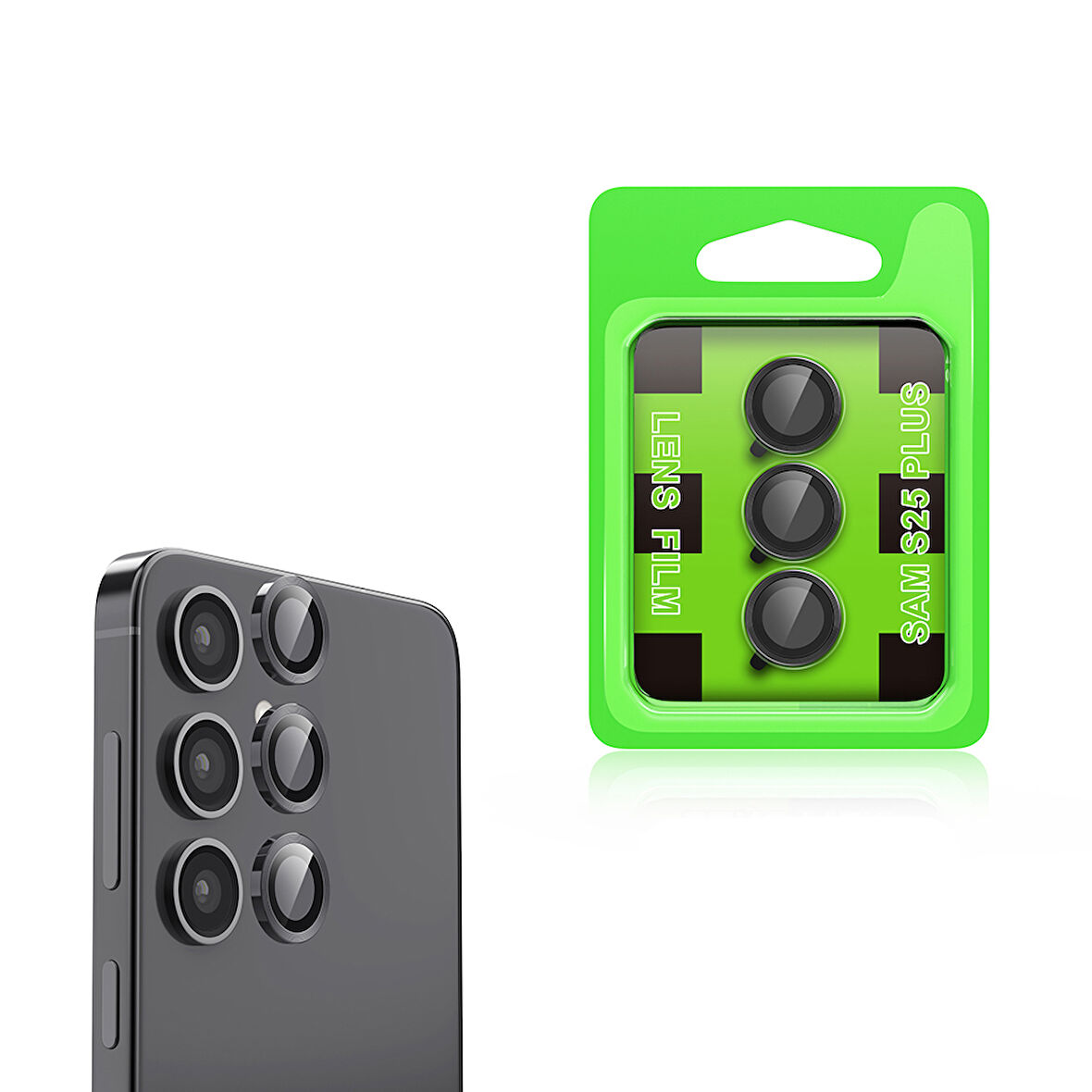 Samsung Galaxy S25 Plus Kamera Lens Koruyucu Cam HD ZRCL-07