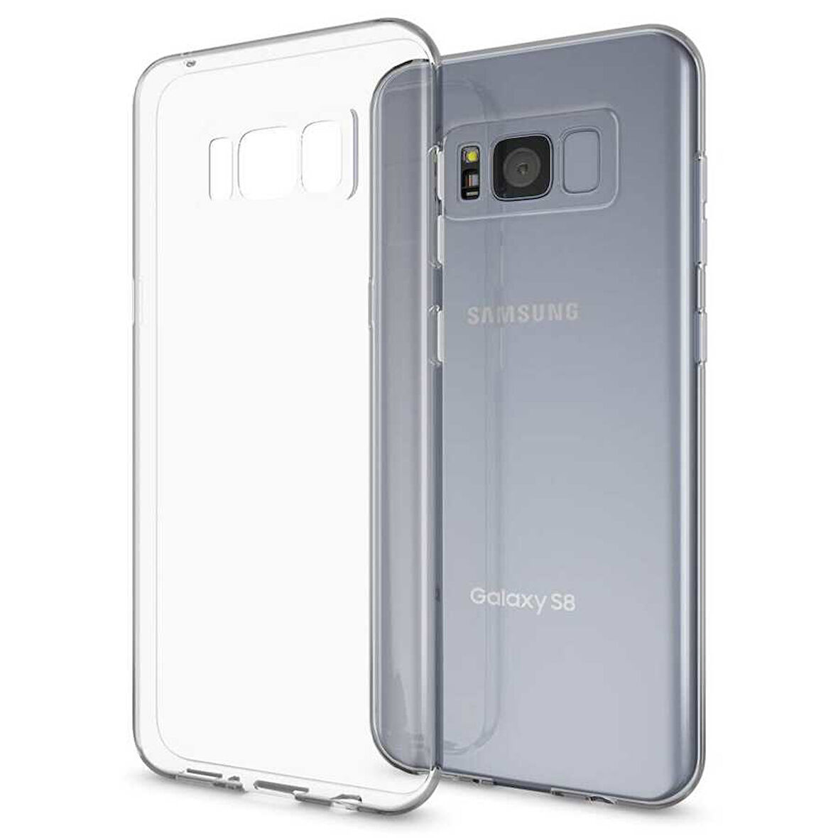 Samsung Galaxy S8 Plus Kılıf Şeffaf İnce Esnek Silikon Kılıf Zipax-Süper