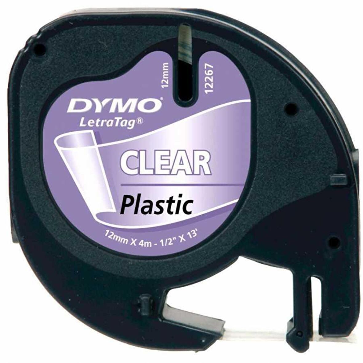 DYMO LetraTag Şeffaf Plastik Şerit 12268 (12mm x 4 metre)