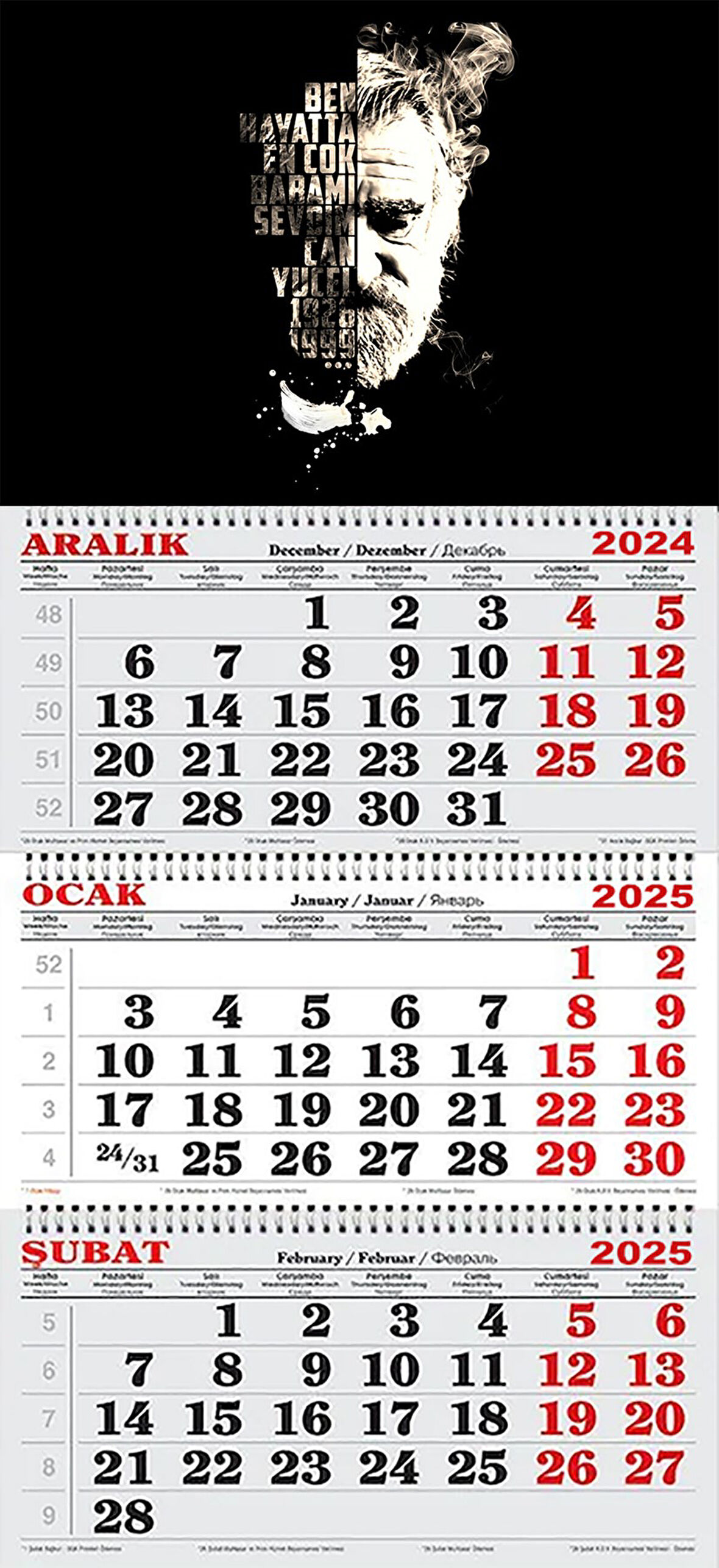  2025 Yılı Gemici Takvimi-Can Yücel