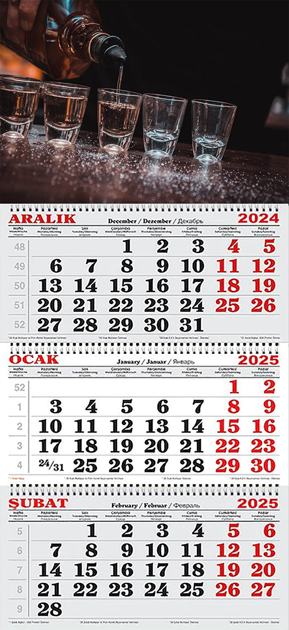 2025 Yılı Gemici-Viski ve Shot Bardakları