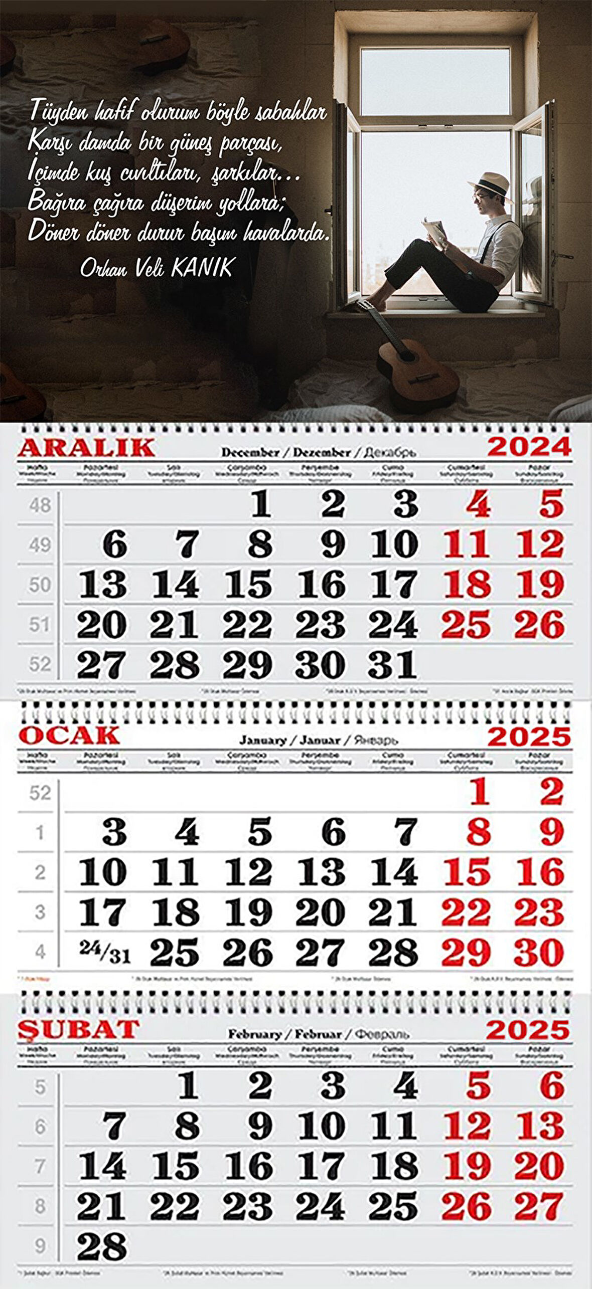 2025 Yılı Gemici Takvimi-Orhan Veli Kınık