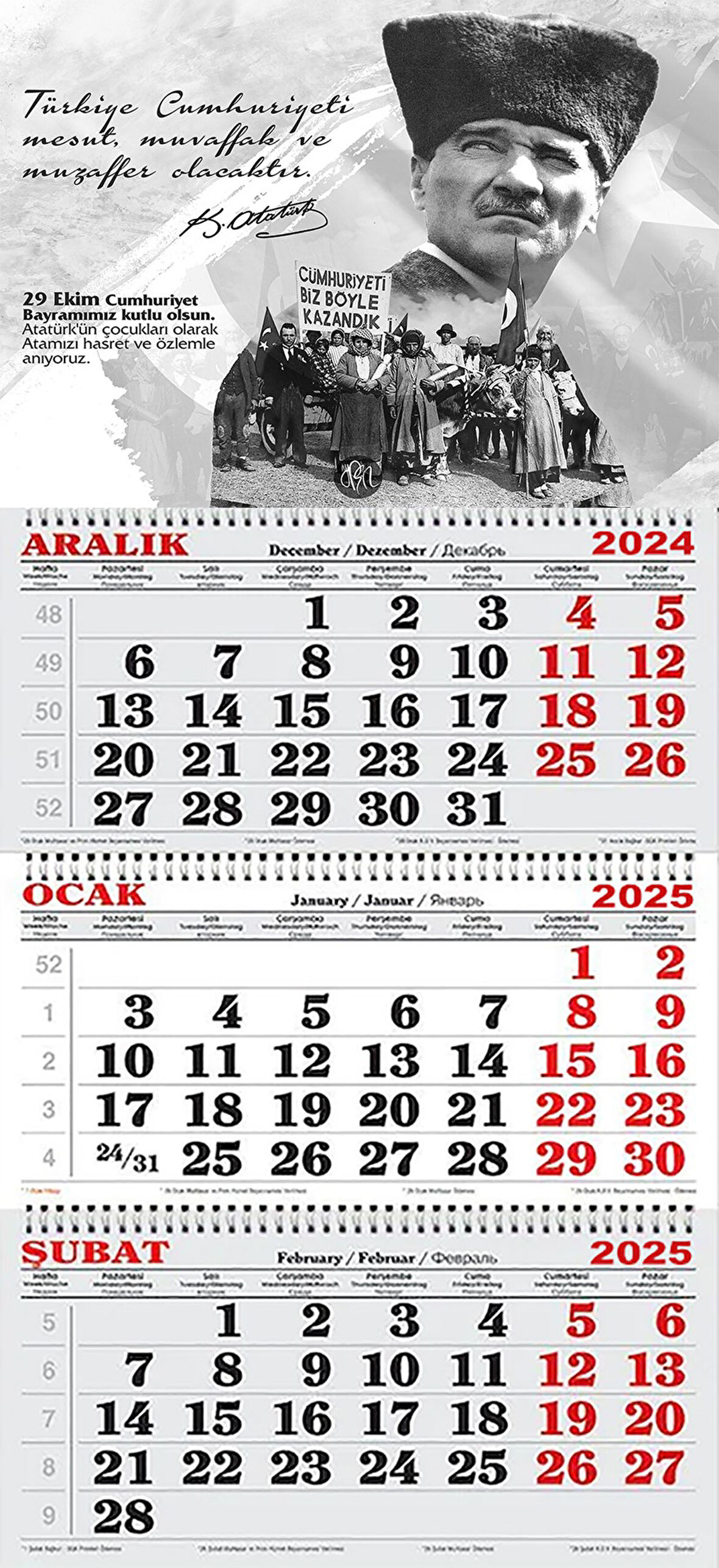 2025 Yılı Gemici Takvimi-29 Ekim Anısına