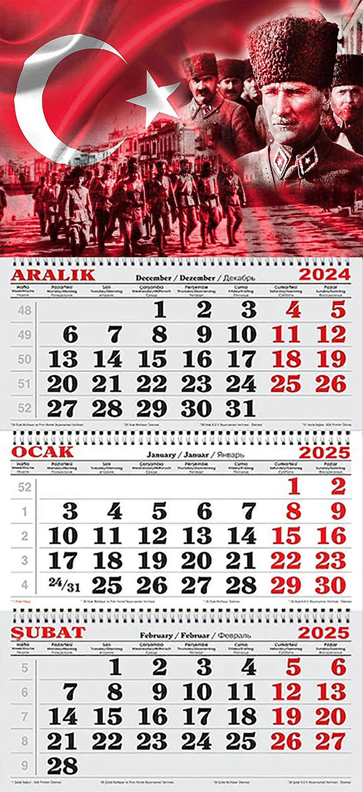 2025 Yılı Gemici Takvimi-Türkiye O'nun ve silah arkadaşlarının Eseridir...