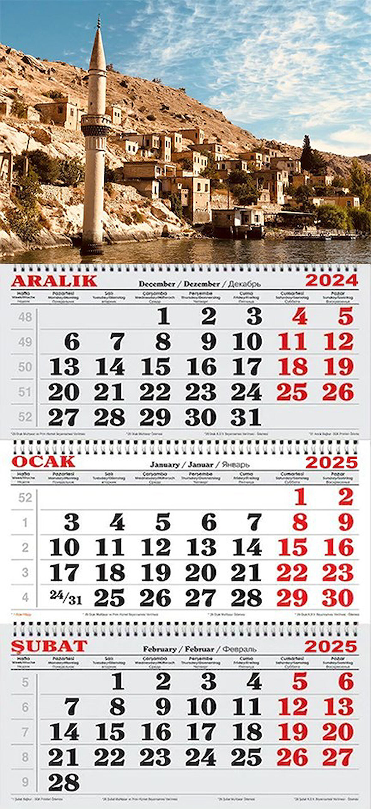  2025 Yılı Gemici Takvimi----HALFETİ SAVAŞAN KÖYÜ ŞANLIURFA