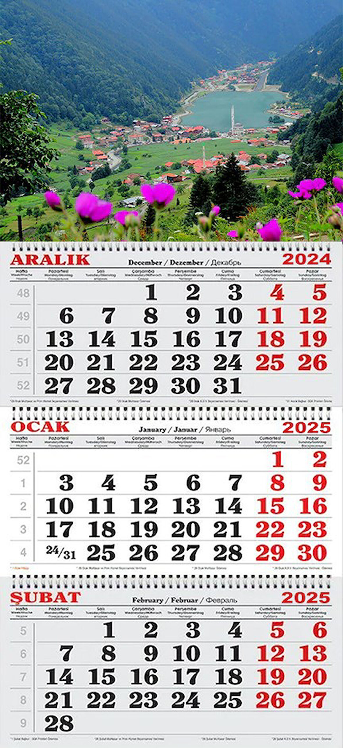 2025 Yılı Gemici Takvimi-UZUN GÖL