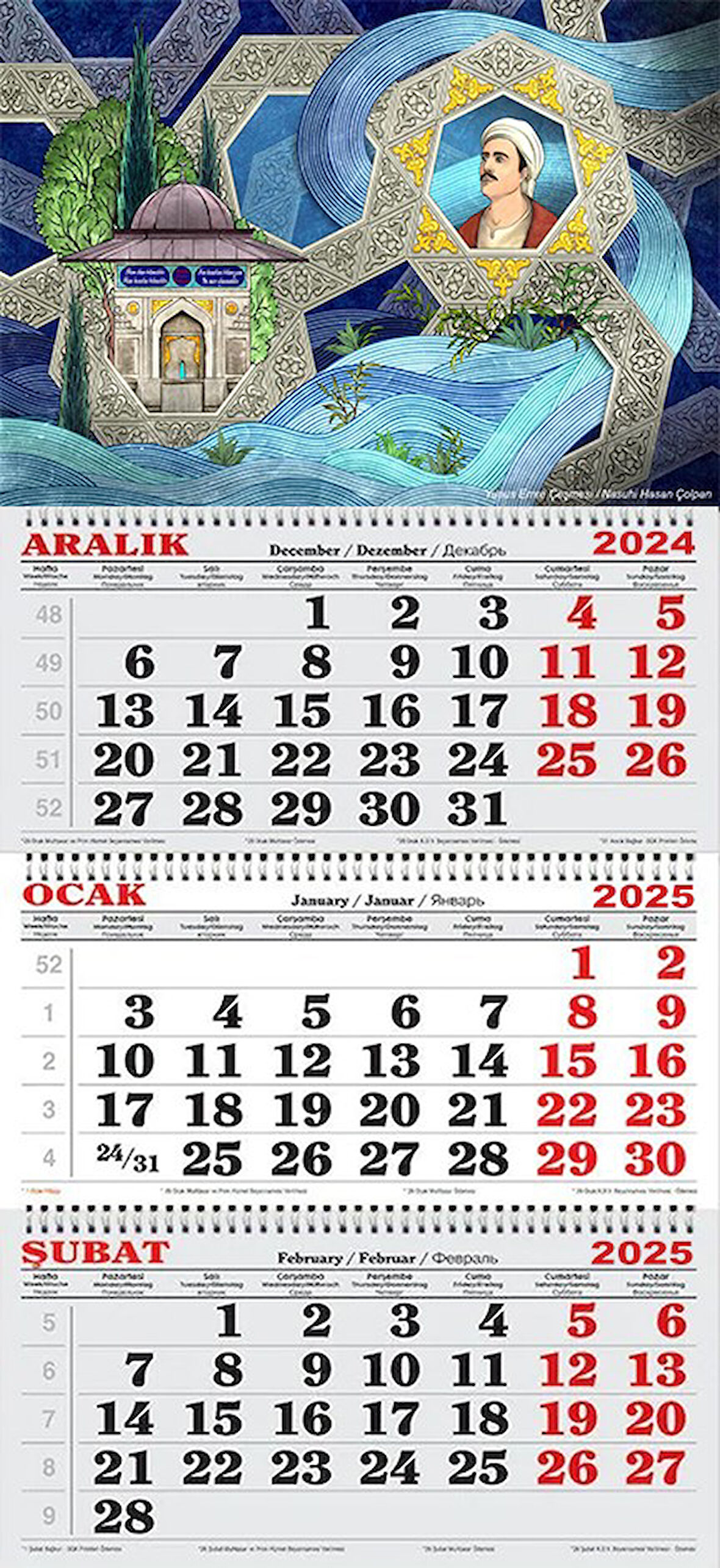 2025 Yılı Gemici Takvimi-Yunus Emre