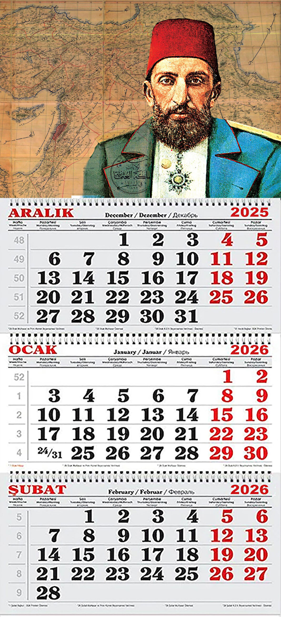  2026 Yılı Gemici Takvimi ---ABDÜLHAMİD HAN