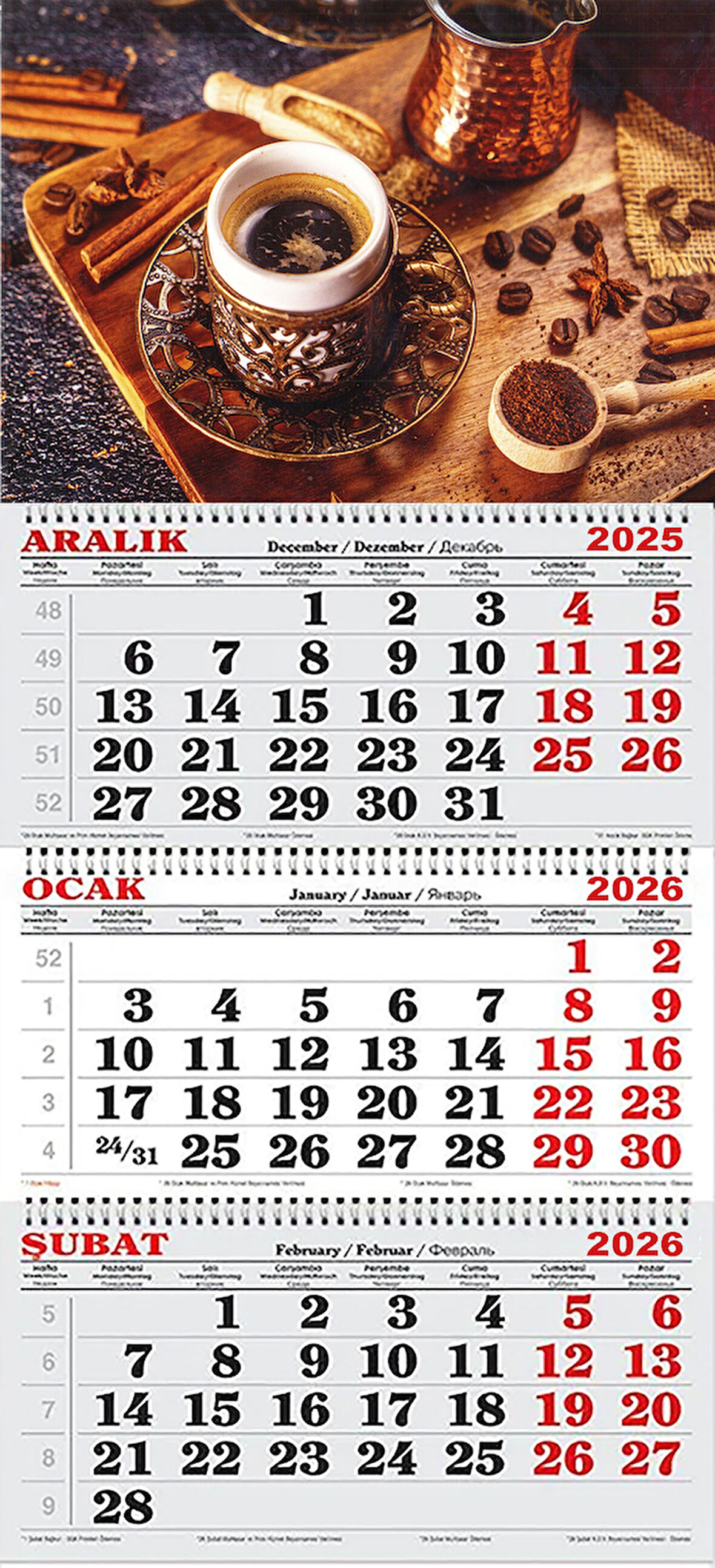 2026 Yılı Gemici Takvimi-Türk Kahvesi