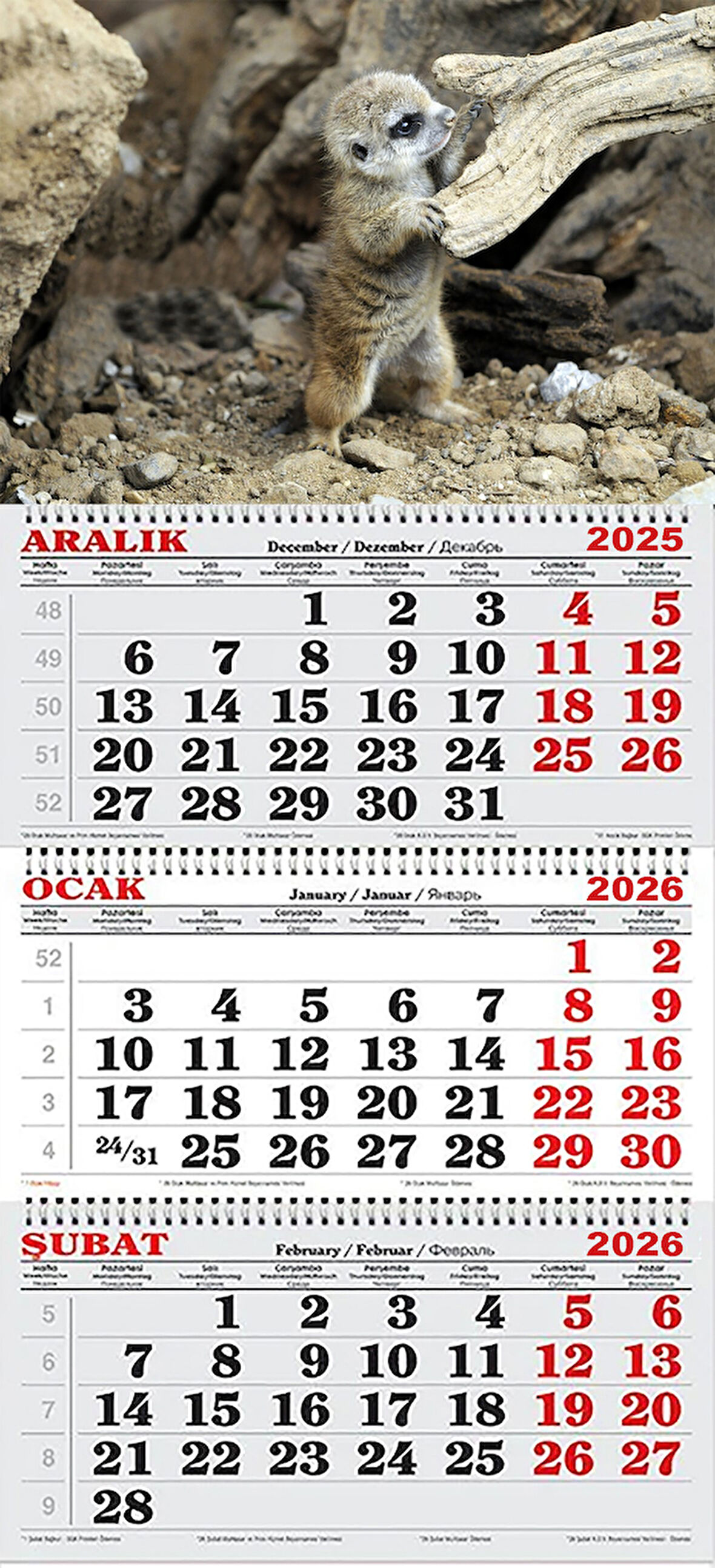 2026 Yılı Gemici Takvimi-Mirket