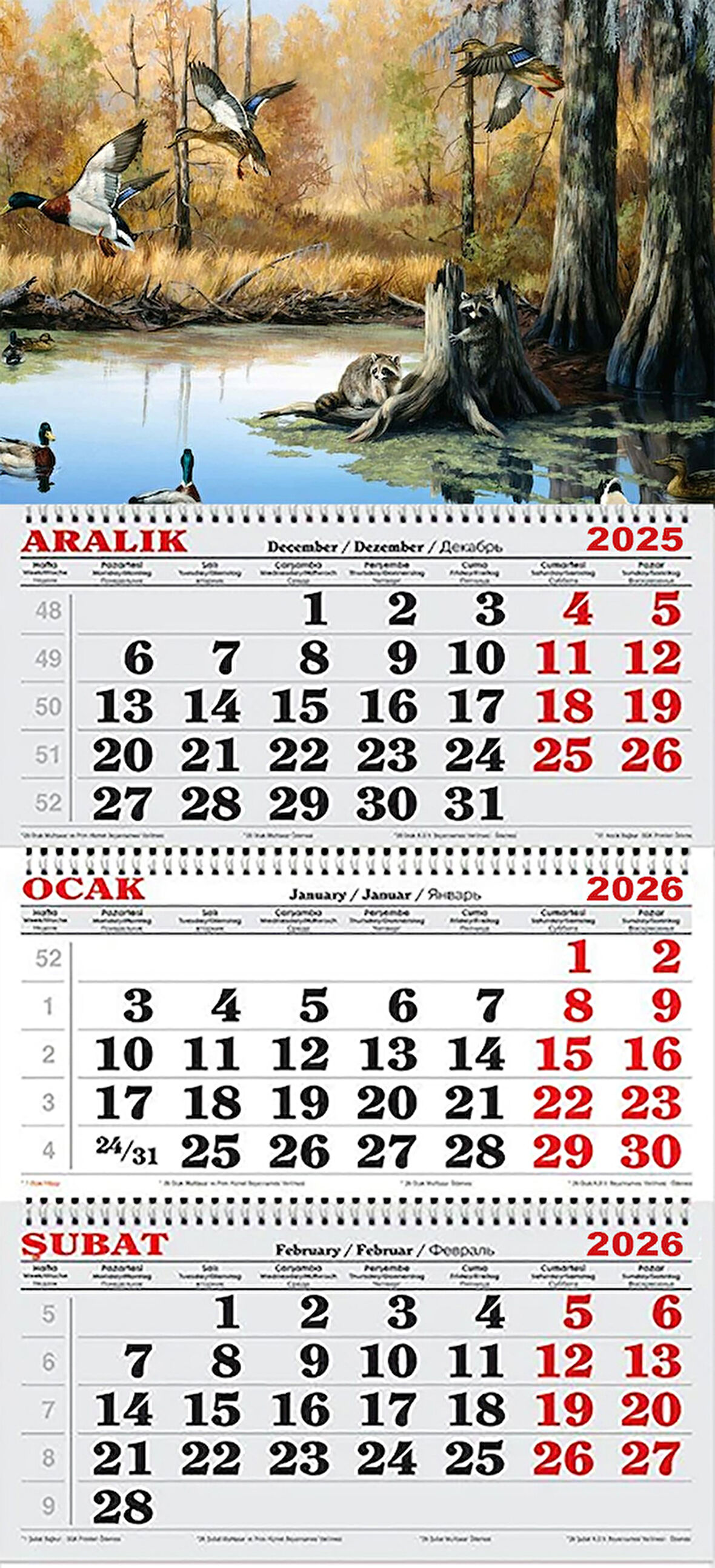 2026 Yılı Gemici Takvimi-Orman
