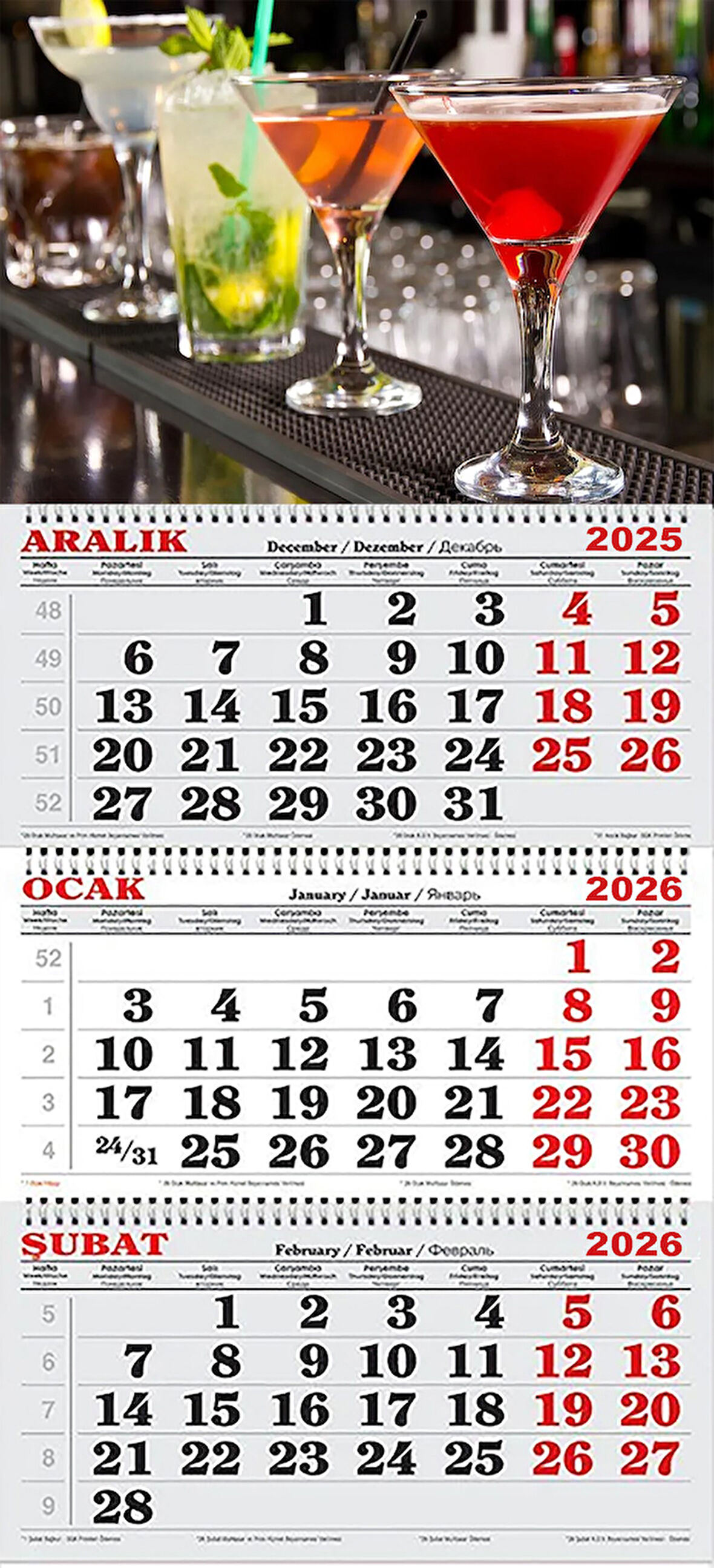 2026 Yılı Gemici Takvimi-Bardaki Ahenk