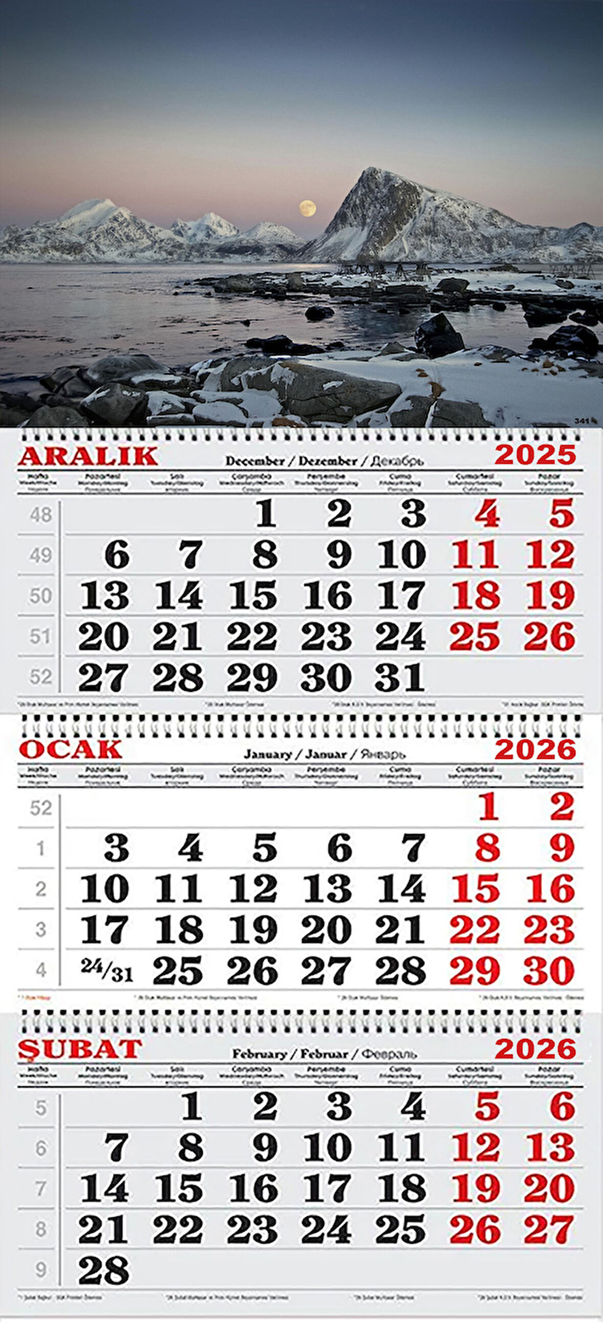 2026 Yılı Gemici Takvimi- Arktik Okyanusu