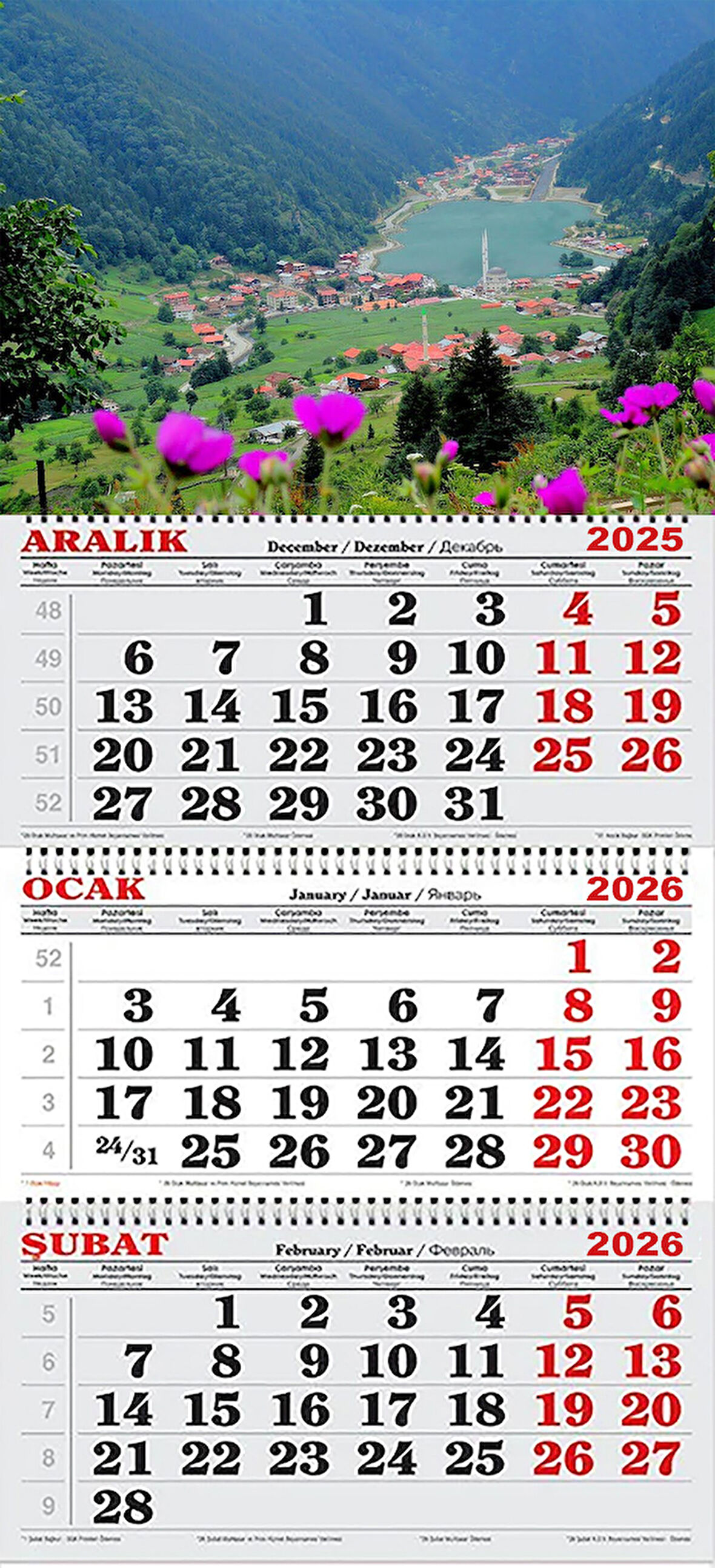 2026 Yılı Gemici Takvimi-UZUN GÖL