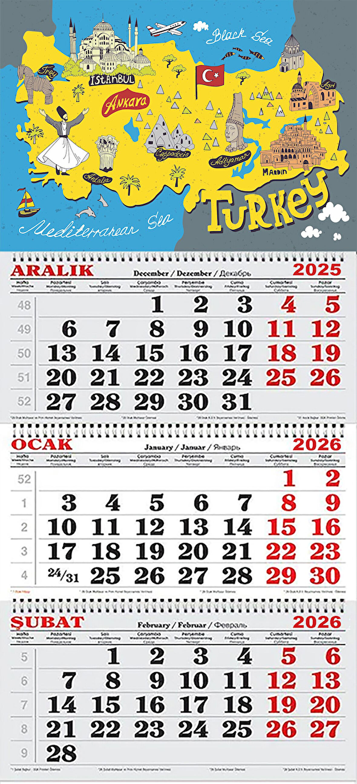 2026 Yılı Gemici Takvimi-Kültürel Miraslarımız