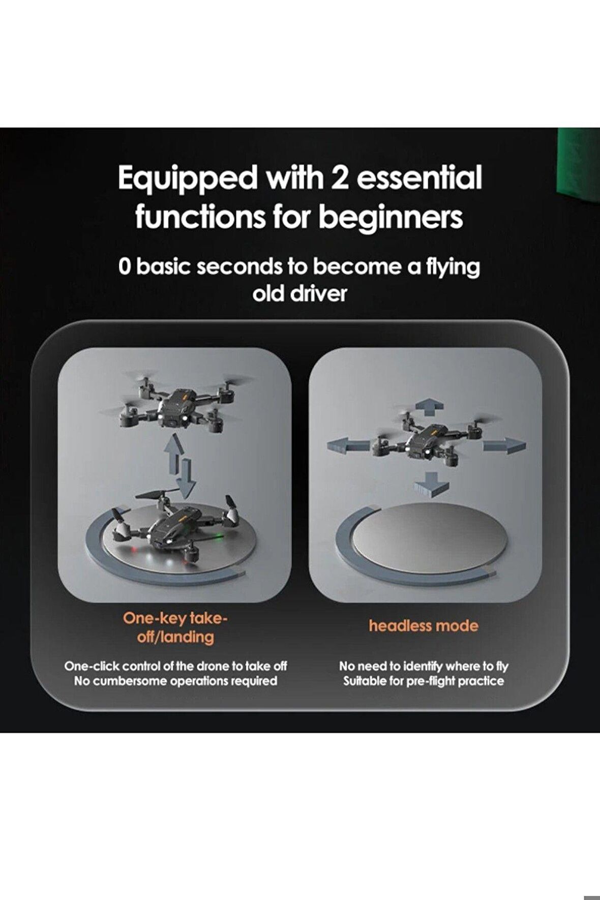 Astro 1080P HD Kameralı Drone Katlanabilir Taşıma Çantalı 4 Pervaneli Havada Stabil Kalma Sensörlü
