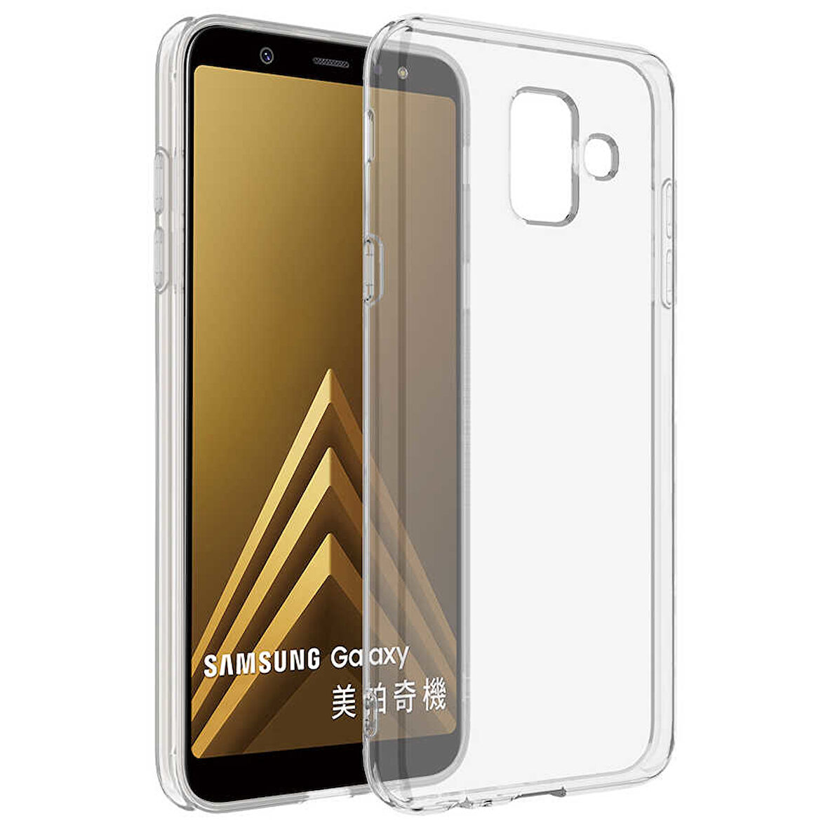 Samsung Galaxy J6 Plus Kılıf Şeffaf İnce Esnek Silikon Kılıf Zipax-Süper