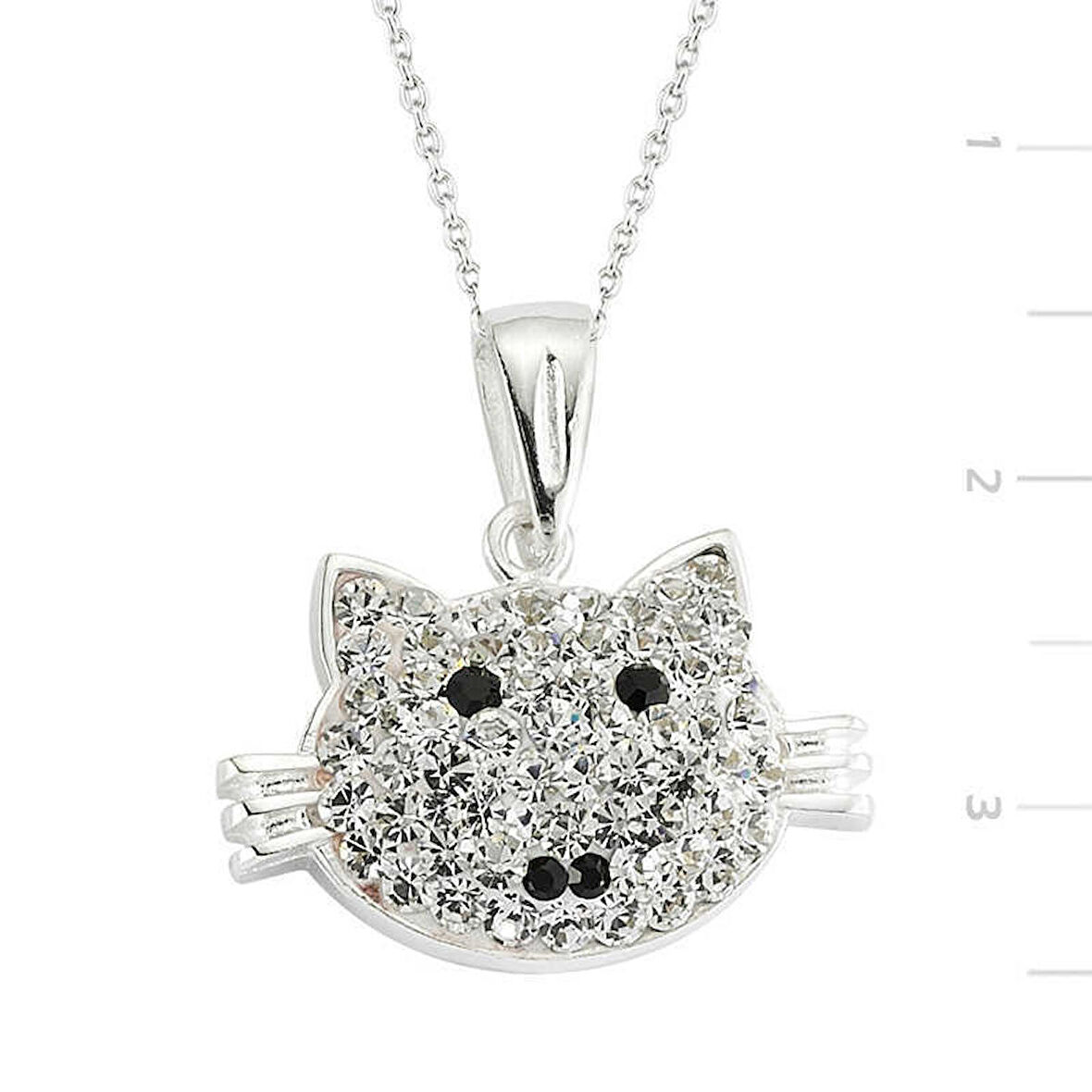 Gümüş Kedi Kadın Kolye