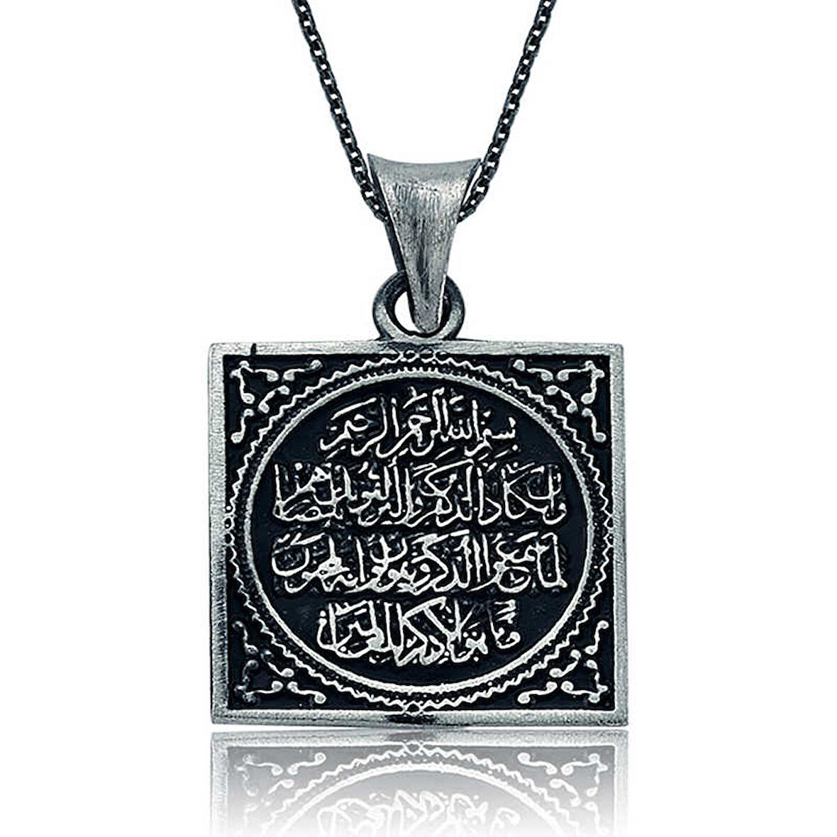 Gümüş Nazar Duası Kadın Kolye