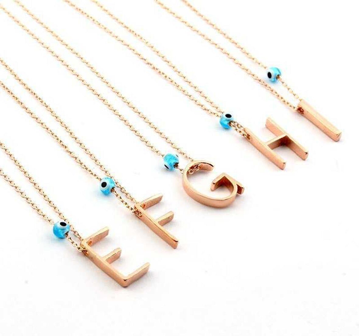 Gümüş 3 Boyutlu Kadın Harf Kolye