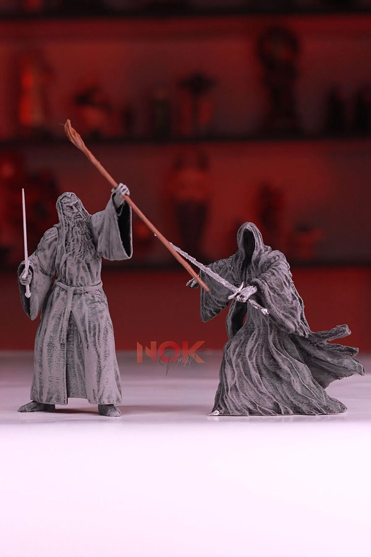 LOTR Nazgul ve Gandalf İkili Set! Yüzüklerin Efendisi Figürleri