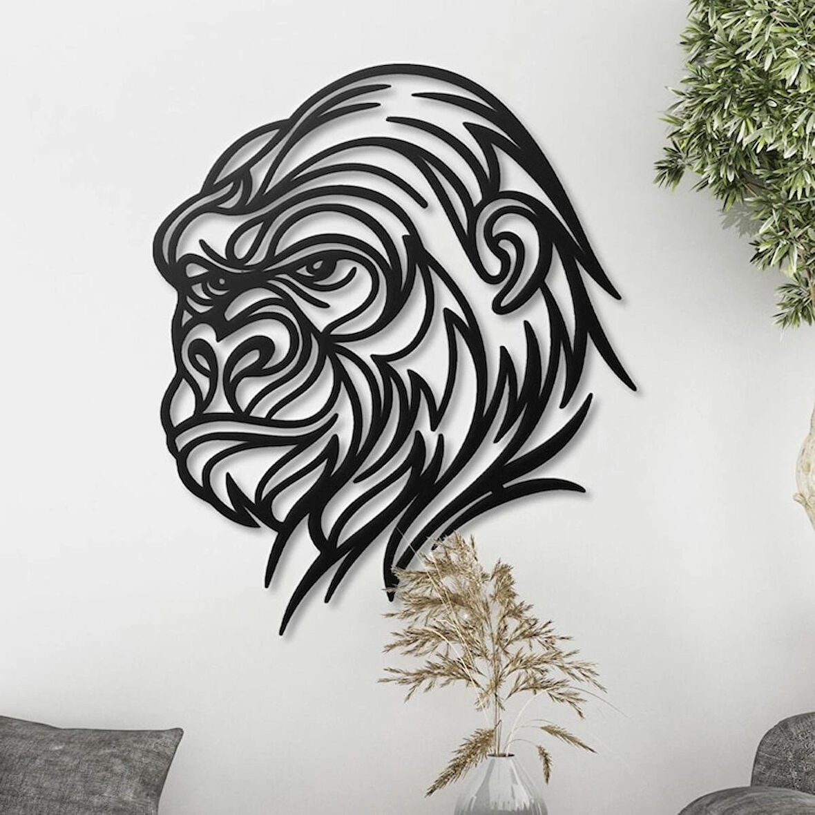 Gorilla dekoratif dekor tablo 