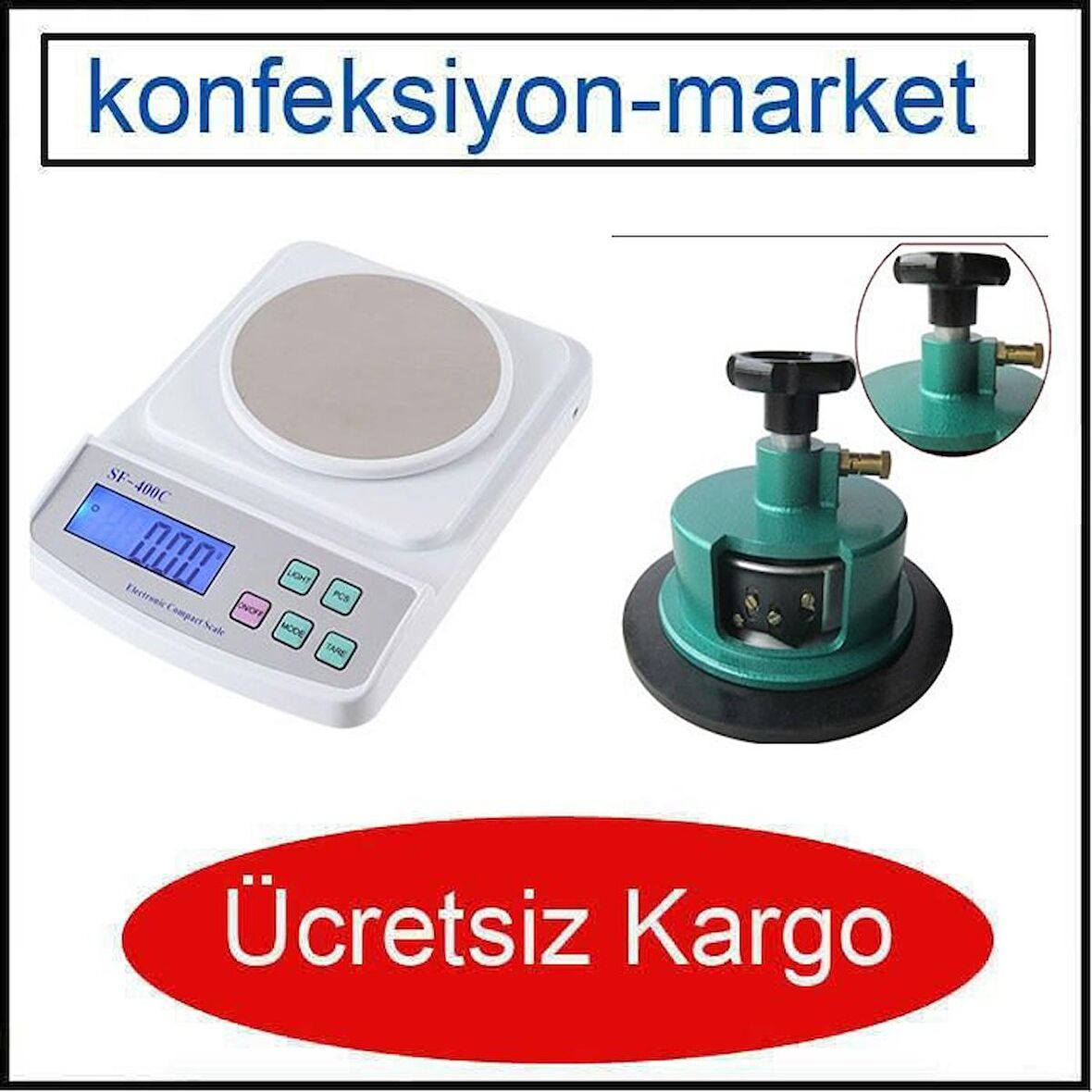 Elektronik Hassas Kumaş Gramaj Terazisi  ve Kesicisi ( 4 Bıçaklı )