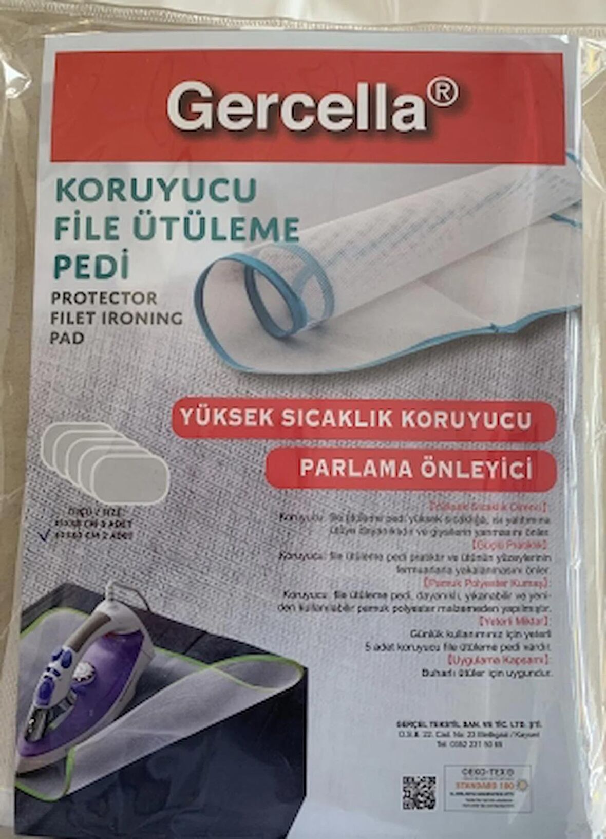 (5 AD)koruyucu File Ütüleme Matı Pedi Yanmaz Yapışmaz (ütü Altlığı Ütümasası Kılıfı Örtüsü Bezi )