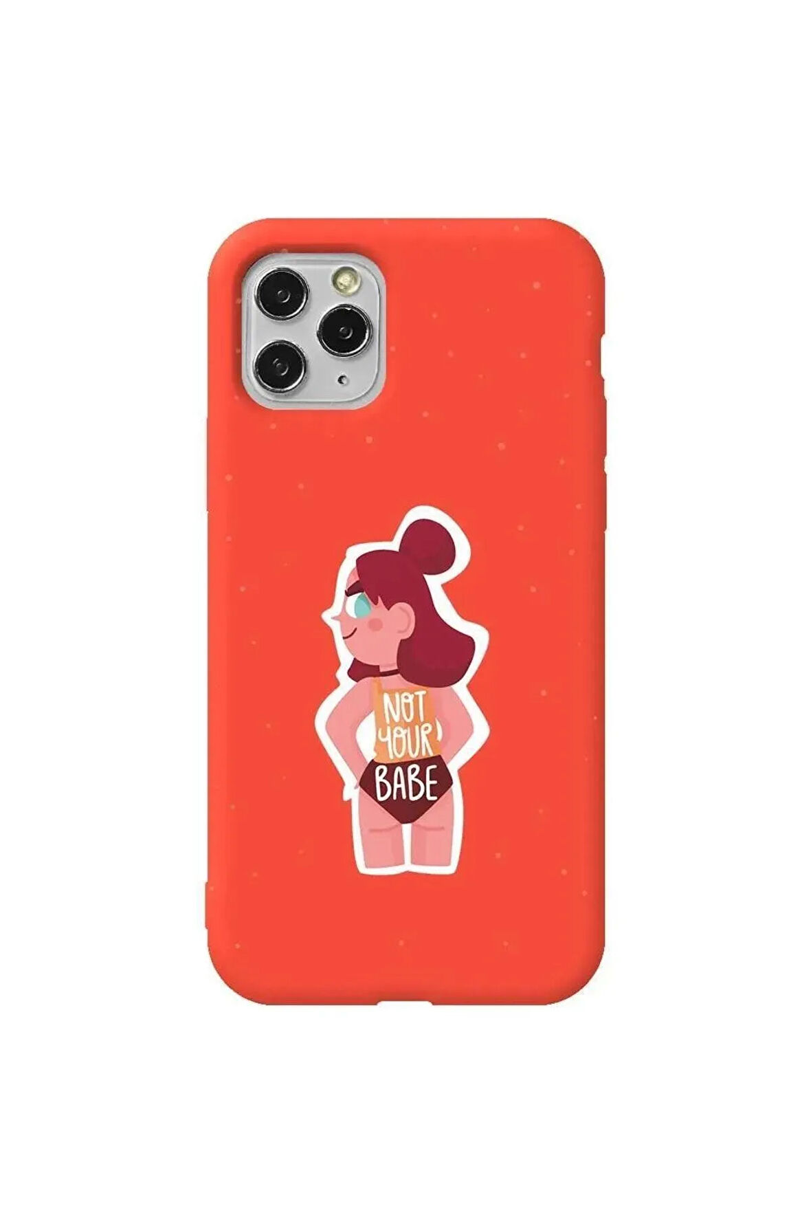 Iphone 11 Pro Max  Uyumlu Renkli Silikon Telefon Kilifi - Not Your Babe