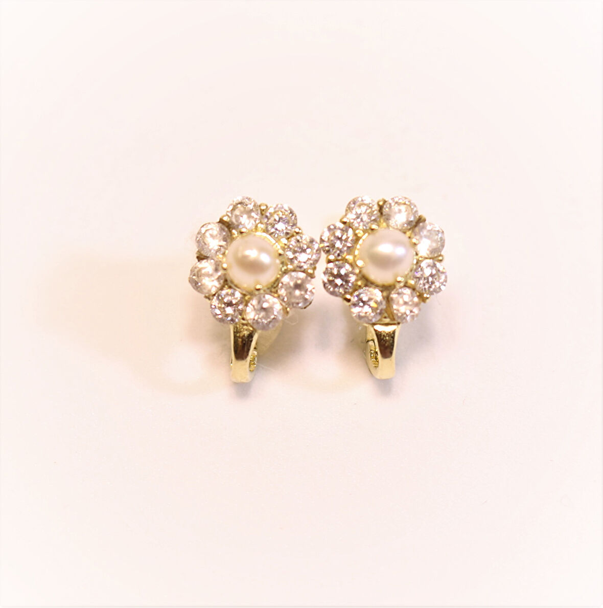 Altın İncili Bebek-Çocuk Küpesi