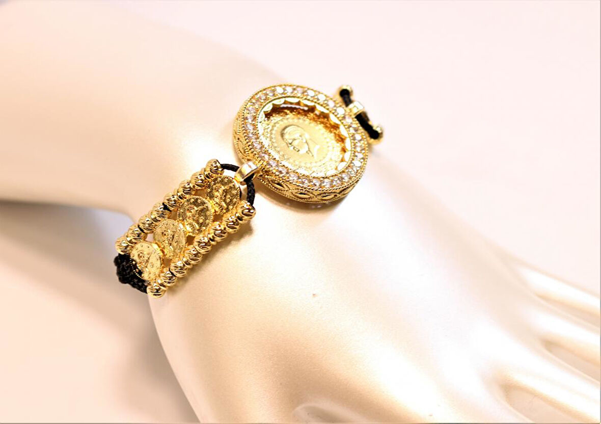 Çeyrek Altınlı Kadın  Bileklik