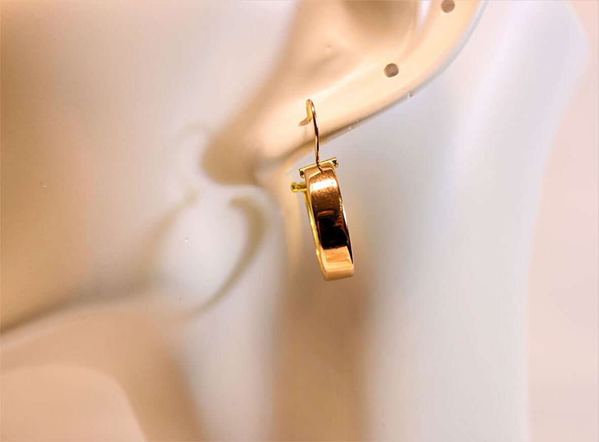 Altın Halka Anne Küpesi