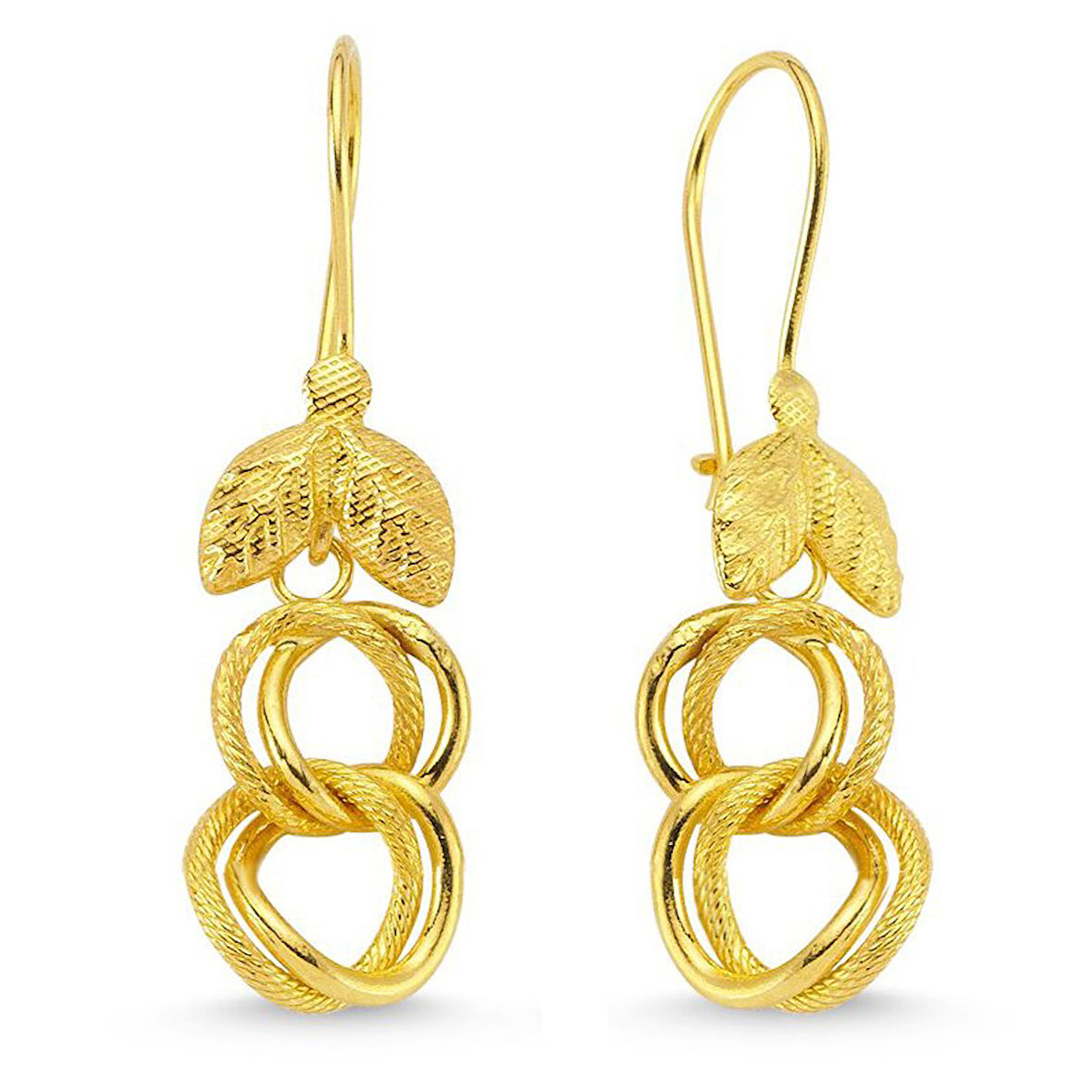  22  Ayar Uzay Yolu Sallantılı Küpe