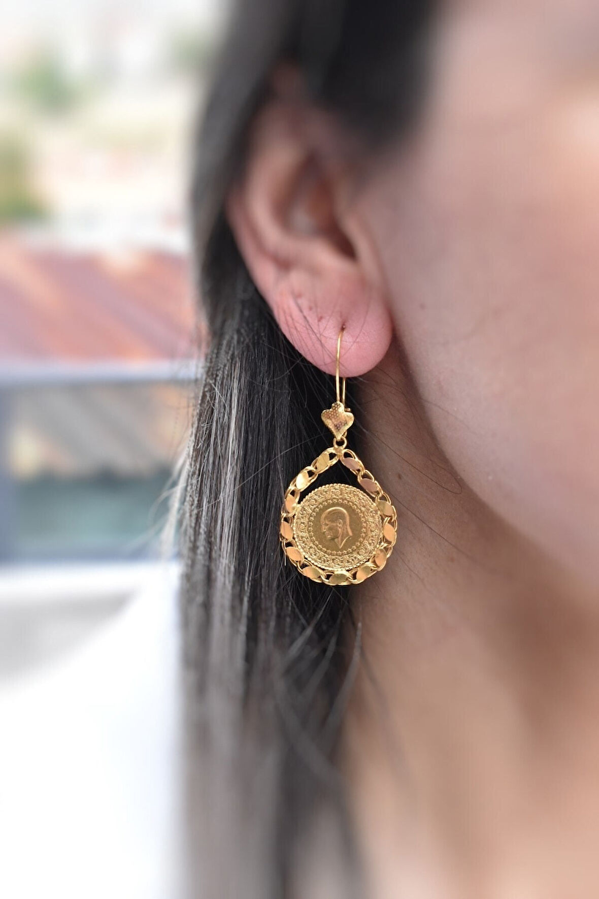 Çeyrek Altın Küpe  25071