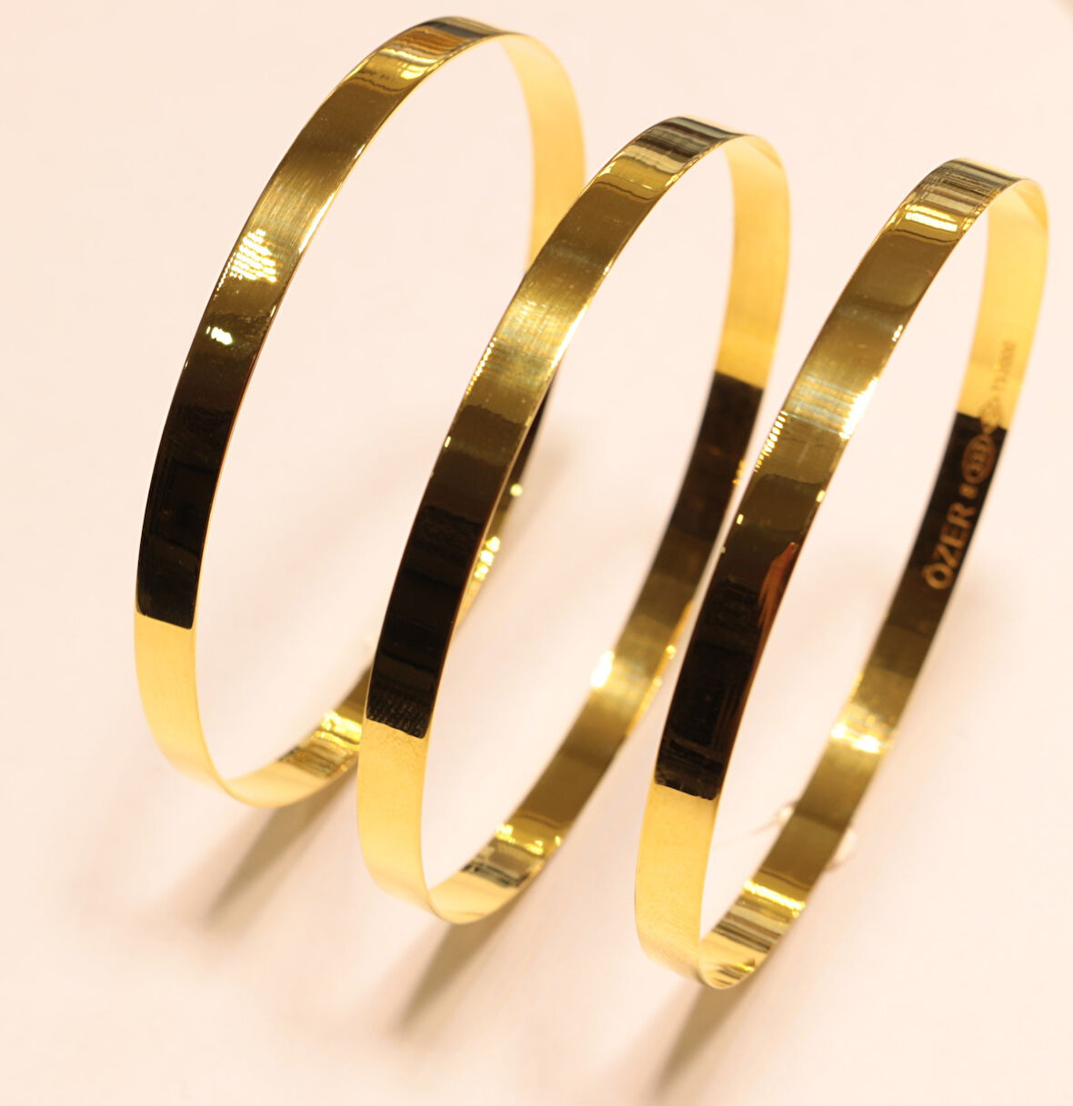 Altın Düz Desensiz Bilezik