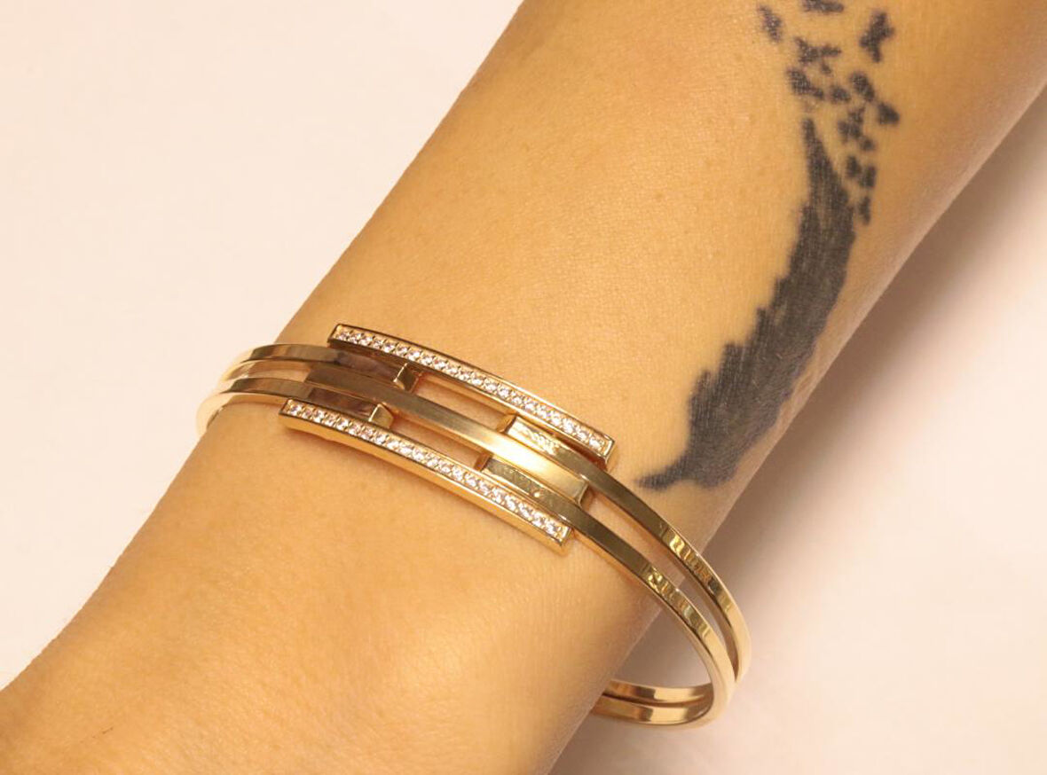 Altın Kaburga Kelepçe Bilezik 3259