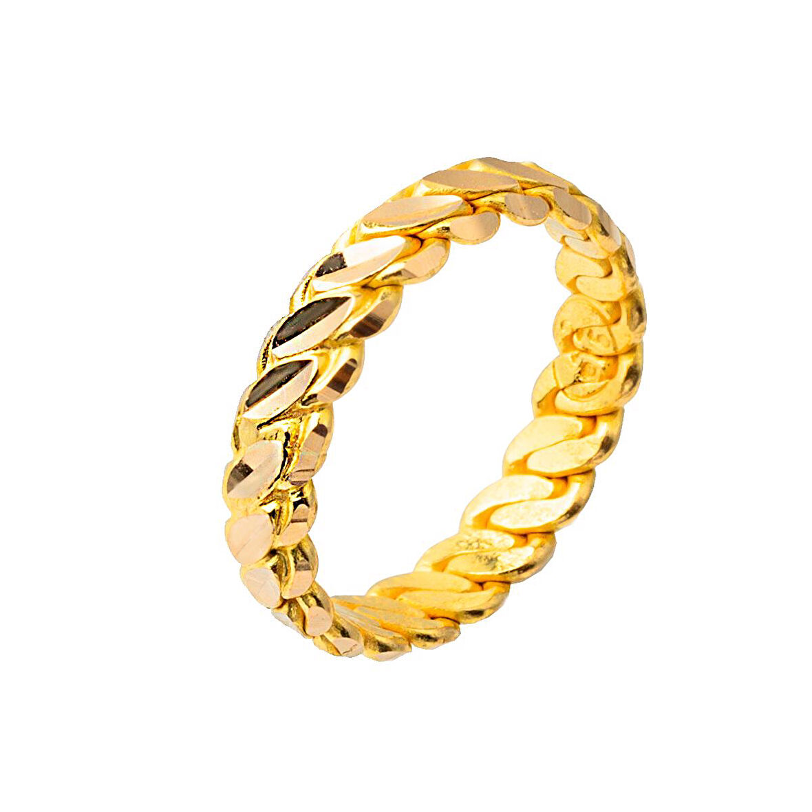 22 Ayar Üçlü Burma Yüzük