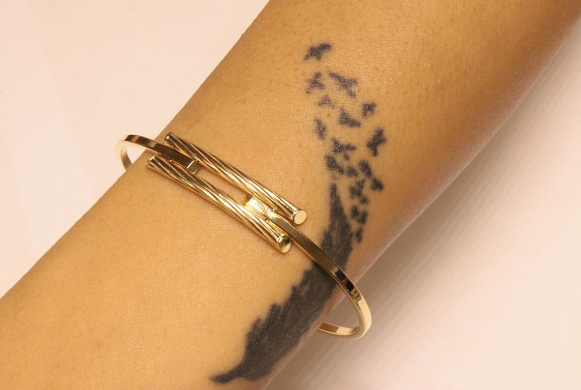 Altın Kaburga Kelepçe Bilezik 3282