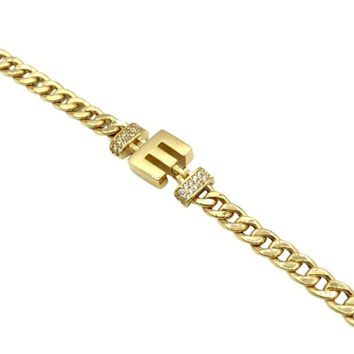 Altın E Harfli Gurmet Bileklik-Künye