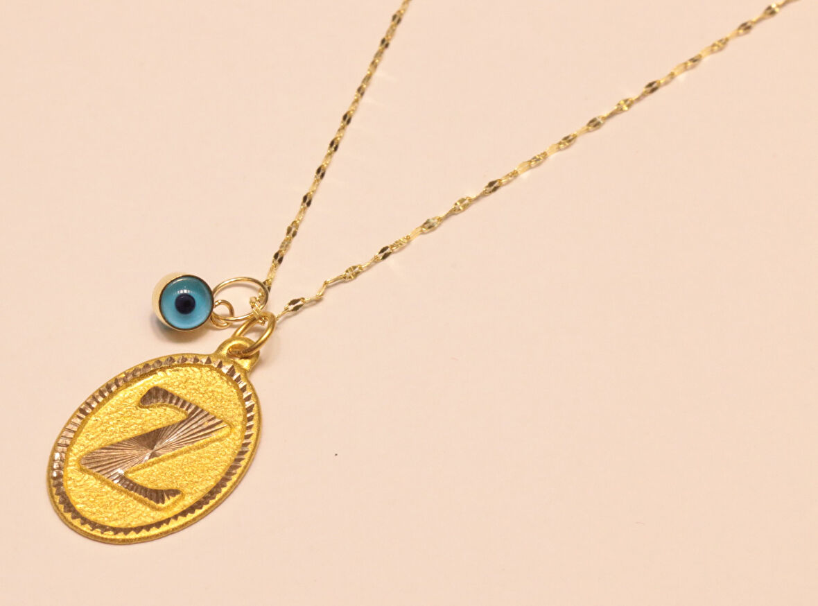  Altın Z Harfli Aynalı Zincir