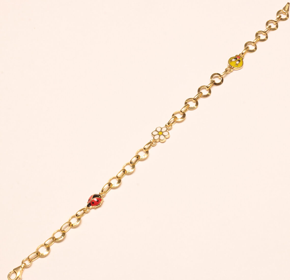 Altın Dorika Toplu Papatya Bileklik