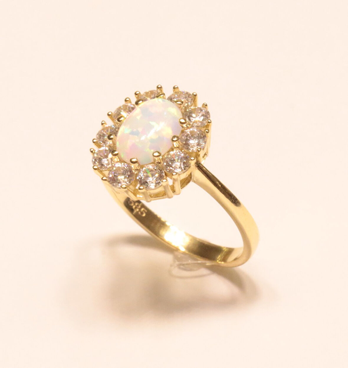 Altın Opal Taşlı Yüzük