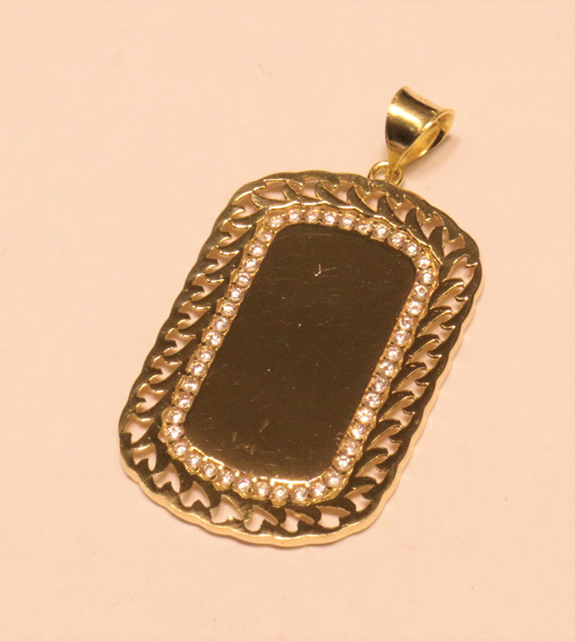 Altın Plaka Kolye Ucu 3650-1