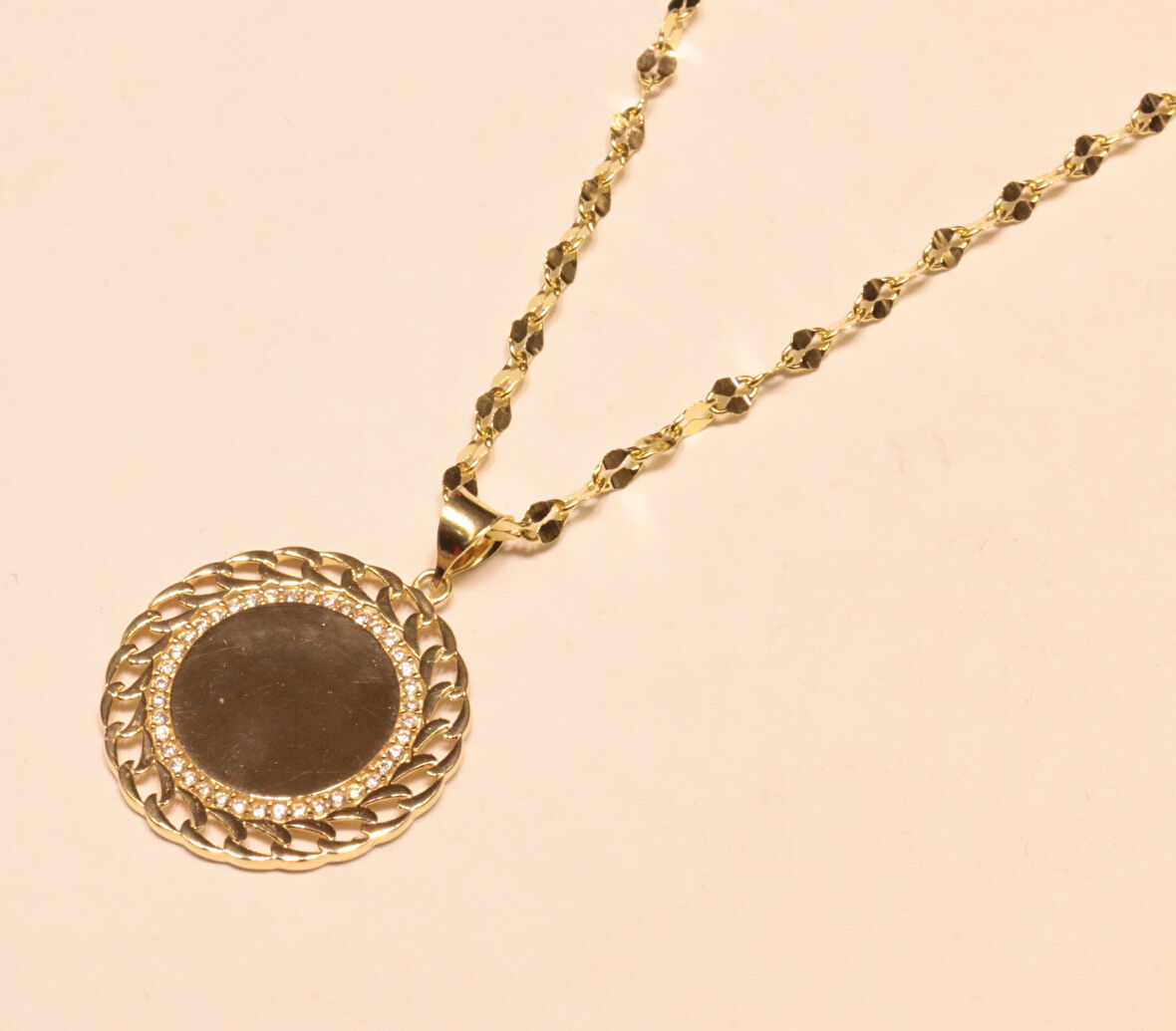 Altın Plaka Kolye Ucu 3649-1